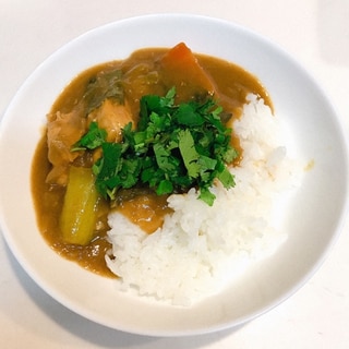 圧力鍋で速攻調理☆ささみと青梗菜のチキンカレー